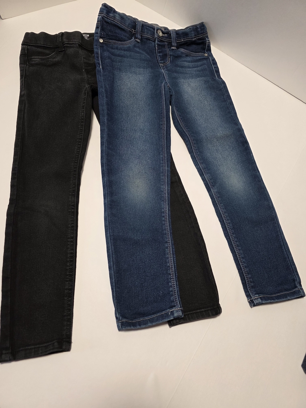 Girls' Size 6 Skinny Jeans - Blue and Black - Picture 2 of 10